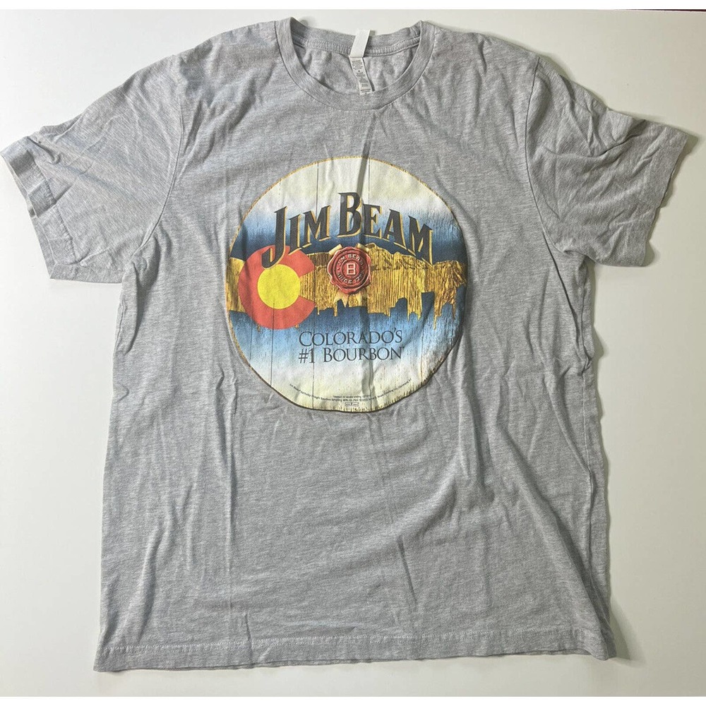 Jim Beam Bourbon Colorado Bourbon T-shirt Men's Size XL Short Sleeve